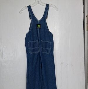 John Deere Girls Bibs Overalls Size S Blue